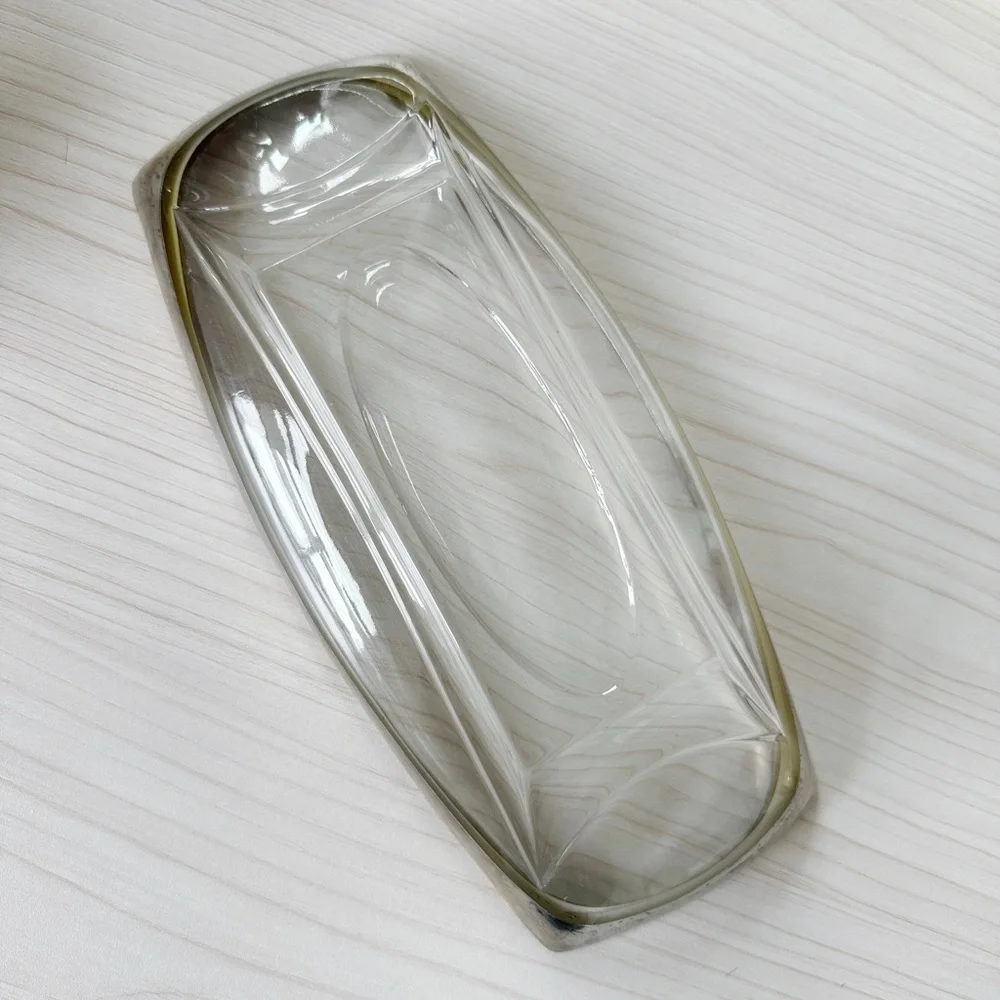 MCM vintage chrome dish